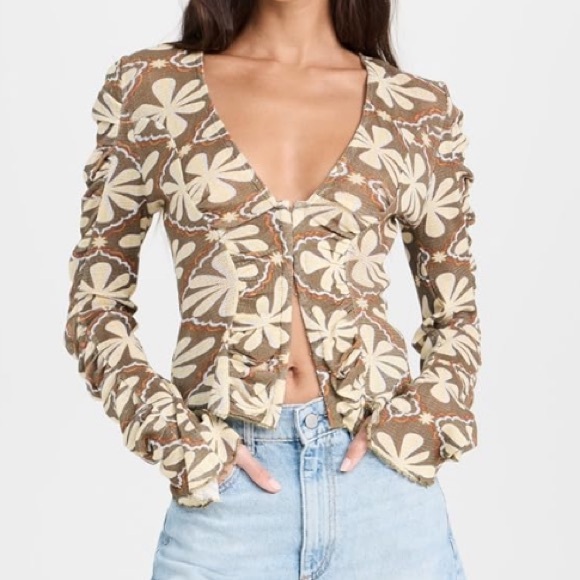 Free People Tops - Free people through the meadow crop top NWT XS